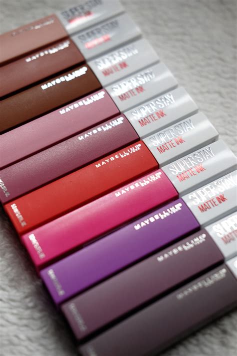 Maybelline Superstay Matte Ink Swatches