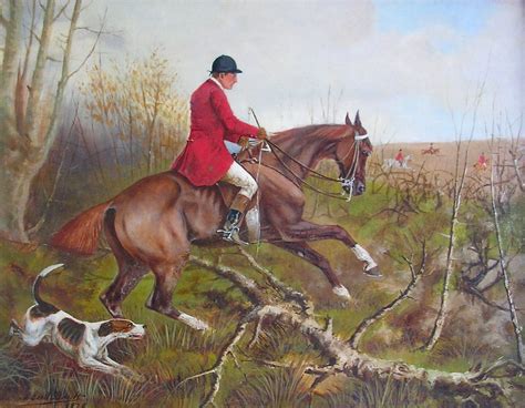 Fox Hunt Oil Painting at PaintingValley.com | Explore collection of Fox ...