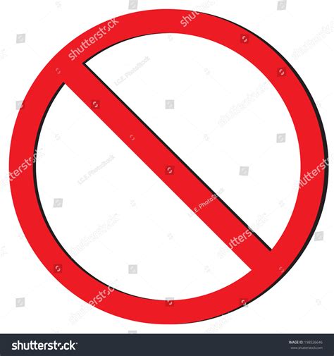 No Sign Vector Stock Vector (Royalty Free) 198526646 | Shutterstock