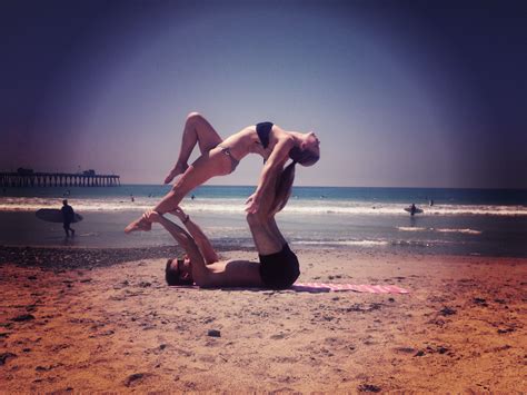 Romantic yoga pose