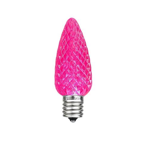 LED Pink C9 Replacement Christmas Lights 25 Pack