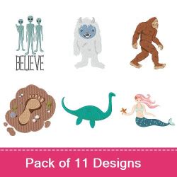 Fun Make Believe Characters Embroidery Designs | AnnTheGran