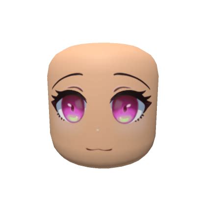 Beautiful Pink Anime Face Head - Cute Mask | Roblox Item - Rolimon's