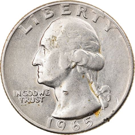 Quarter Dollar 1965 Washington, Coin from United States - Online Coin Club