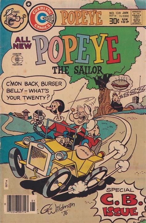 Title: Popeye #138Series: Charlton Comics Characters: Popeye, Olive Oyl, Wimpy, Swee’Pea, Bluto ...