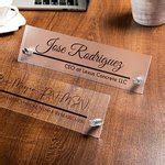 Personalized Office Acrylic Desk Name Plate Desk Sign Office Work Place Decoration Business Gift ...