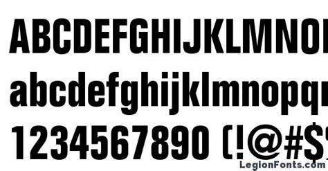 Folio Bold Condensed Font Download Free / LegionFonts