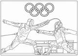 Olympic games fencing  Sport Coloring Pages For Adults sketch template