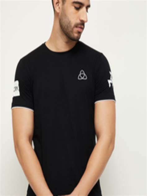 Buy Max Men Black Solid Pure Cotton T Shirt - Tshirts for Men 14920594 | Myntra