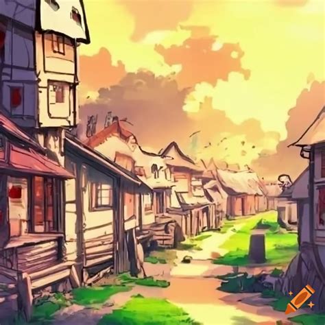 Create a manga style village
