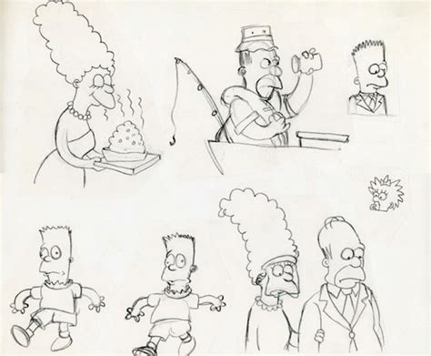 See Early Sketches of Eleven Famous Cartoon Characters