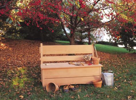 Garden Storage Bench | Popular Woodworking