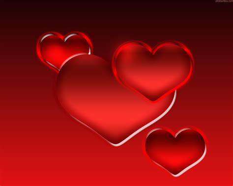 [16++] Stunning Red Heart With Black Background - Wallpaper Box