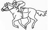 Race Horse Coloring Page  Home sketch template