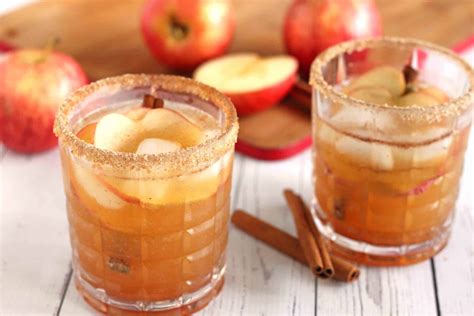 Fall Apple Cider Cocktail with kombucha by Jesse Lane Wellness