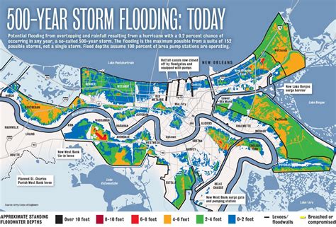 Hurricane Katrina flooding compared to a 500-year storm today: Graphic | Weather | nola.com