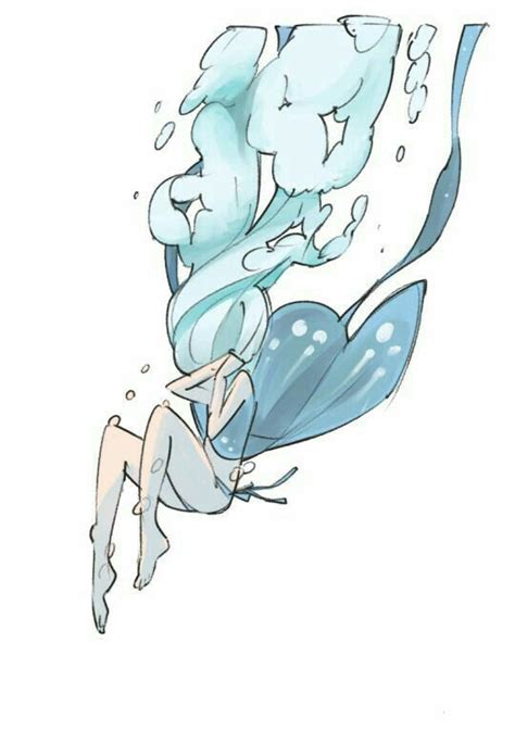 Water Spirit | Character art, Art reference, Cute drawings