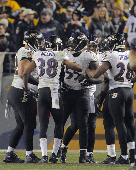 Ravens' Terrell Suggs intercepts Ben Roethlisberger's pass with his ...