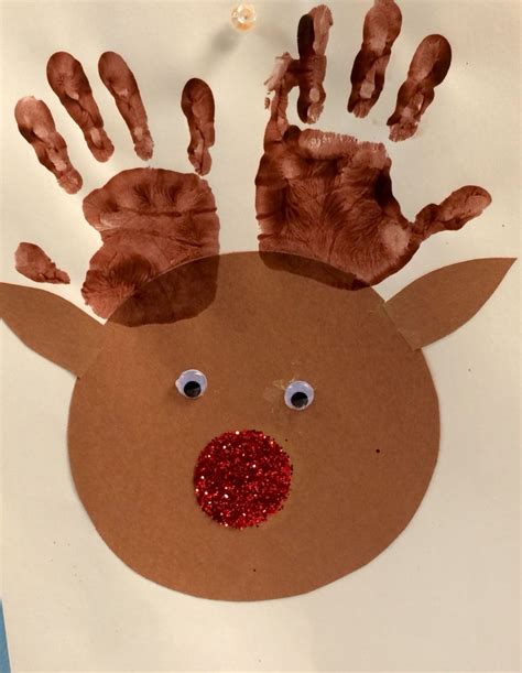 Handprint Reindeer Craft for Preschoolers