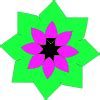 Geometric Flower Shape clip art (103225) Free SVG Download / 4 Vector