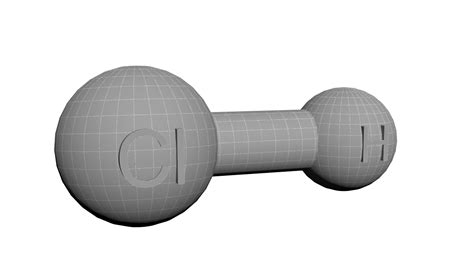 Hcl molecule hydrochloric acid 3D model - TurboSquid 1424824