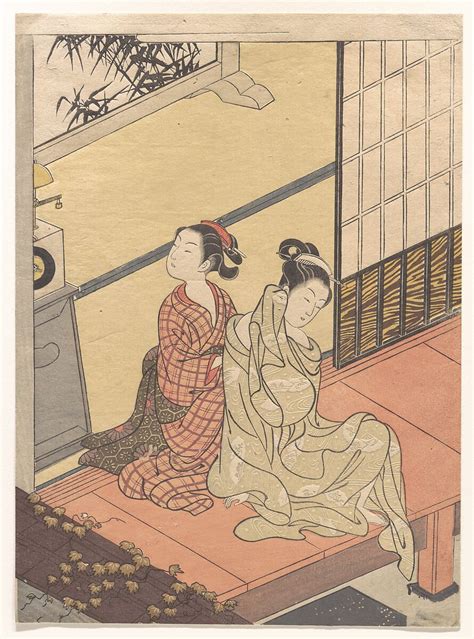 Suzuki Harunobu | Evening Chime of the Clock (Tokei no banshō), from the series “Eight Parlor ...
