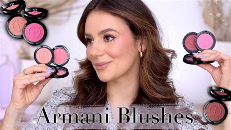 ARMANI LUMINOUS SILK GLOW BLUSHES Shades Swatches Demo