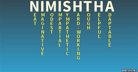 The meaning of nimishtha - Name meanings