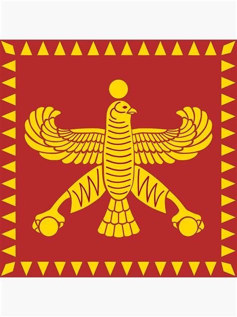 "Persian flag(Achaemenid empire flag)" Poster for Sale by Bluecapital ...