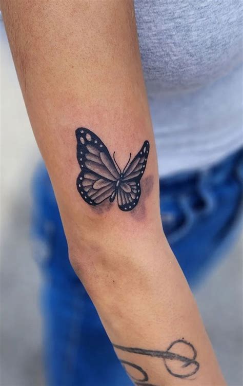 30 Cute Butterfly Tattoos : 3D Butterfly on Arm I Take You | Wedding ...