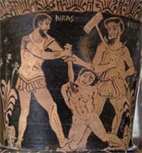 Achilles killing a Trojan prisoner in front of Charun - Greek Mythology Icon (11248560) - Fanpop