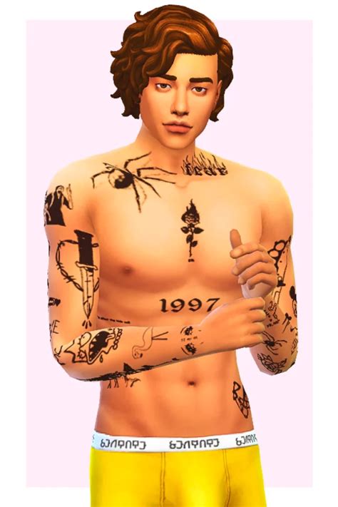 31+ Gorgeous Sims 4 Tattoos to Add to Your CC Folder - Must Have Mods