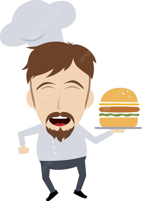 Master Chef Cartoon Man Illustration Master Vector, Man, Illustration, Master PNG and Vector ...