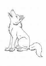The Cry Of wolf  Wolf Coloring Pages For Kids sketch template