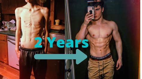 2 Year Body Transformation from skinny to muscular - YouTube