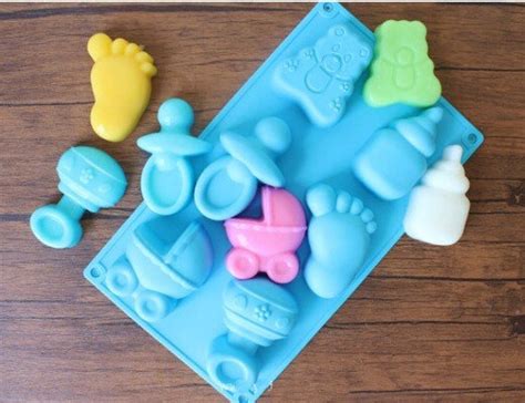 Lovely baby Silicone Soap Mold 6 cavities baby soap mold | Etsy