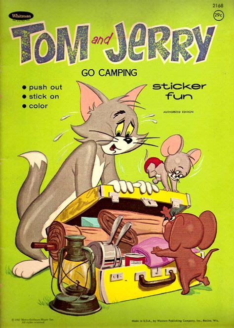 Tom and Jerry Go Camping Sticker Fun: Whitman/Western Publishing (USA), 1967 | Cool stickers ...