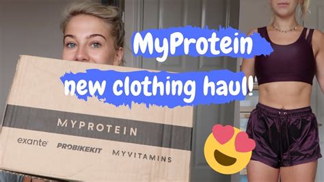 MYPROTEIN NEW CLOTHING HAUL AND TRY ON - YouTube