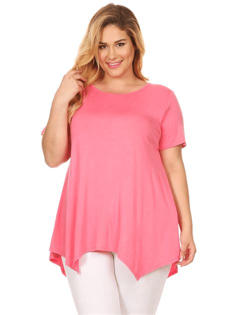 Simlu - Womens Plus Size Short Sleeve Tunic Tops for Leggings -USA - Walmart.com - Walmart.com