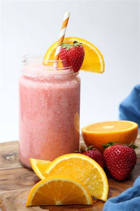 Fruit Smoothies, Orange Juice Smoothie, Orange Smoothie Recipes, Raspberry Smoothie, Pineapple ...