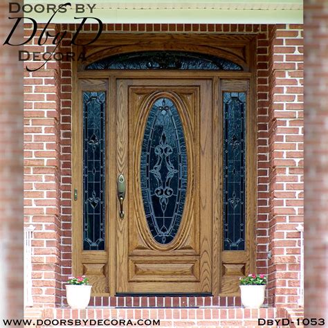 Leaded Glass Wood Entry Doors - Glass Door Ideas