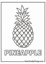 Pineapple Coloring Pages Updated 2021 sketch template