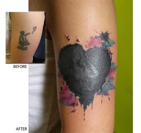 black heart tattoo cover up - Annalee Hutchison