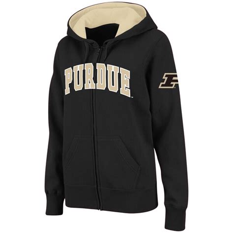 Purdue Boilermakers Stadium Athletic Women's Arched Name Full-Zip ...