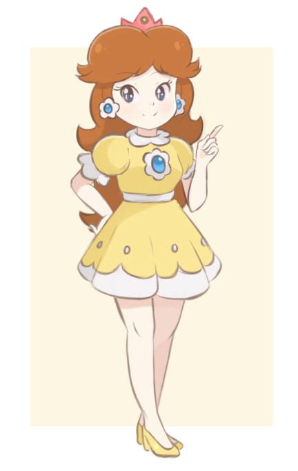 Princess Daisy - Mario Tennis (Colored Sketch) by chocomiru02 on DeviantArt