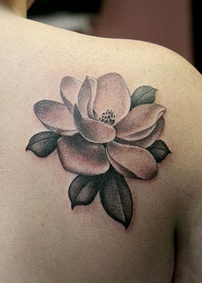 Magnolia tattoo made by Peter Anderson at The Bell Rose Tattoo in Daphne, Alabama. #magnolia # ...