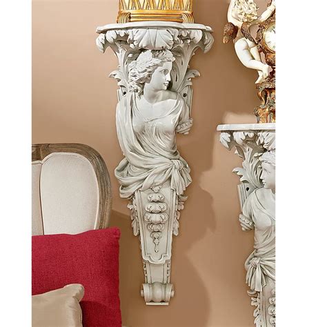 French Baroque Caryatid Facing Wall Sculpture | Wall sculptures, Sculpture, Baroque