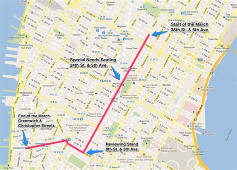 Route, map, details for New York City's 2016 LGBT Pride March in ...