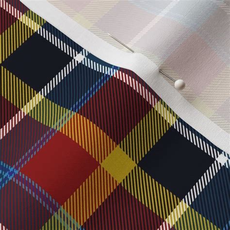 Maryland tartan I - 3", flag colors Fabric | Spoonflower