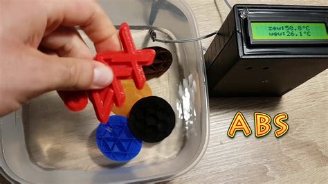 3D printing - ABS vs PLA temperature stress test - YouTube